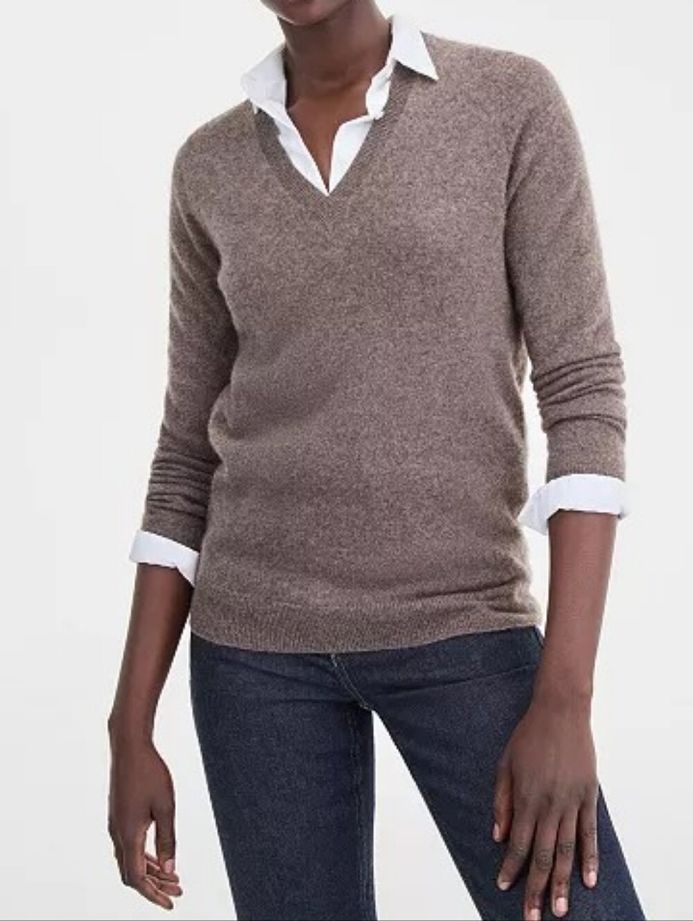 Charter Club Women's 100% Cashmere V-Neck Long-Sleeve Sweater